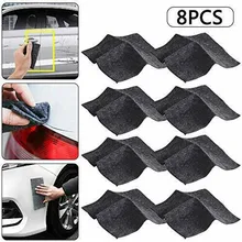 2/3/4/8 pces nano brilho removedor de arranhões do carro pano scratch-borracha superfície de reparação pano lavagem de carro & manutenção acessórios do carro