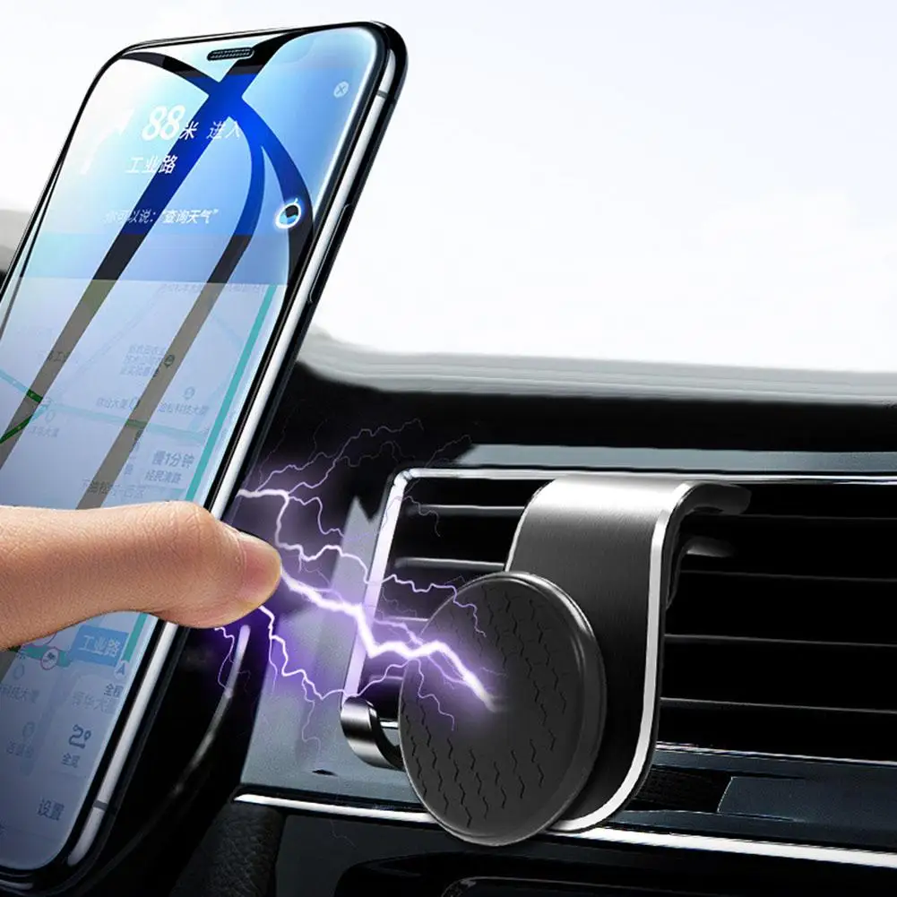 Обновленный магнитный автомобильный держатель для телефона ABS держатель на вентиляционное отверстие автомобиля зажим на 360 градусов Магнитный держатель для телефона