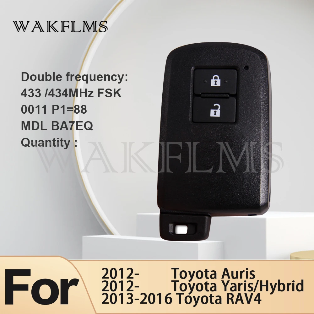 MDL BA7EQ для Toyota Auris Yaris Hybrid RAV4 2012 2013 2014 2015 2016 2017 433/434MHz 0011 плата бесключевая близость