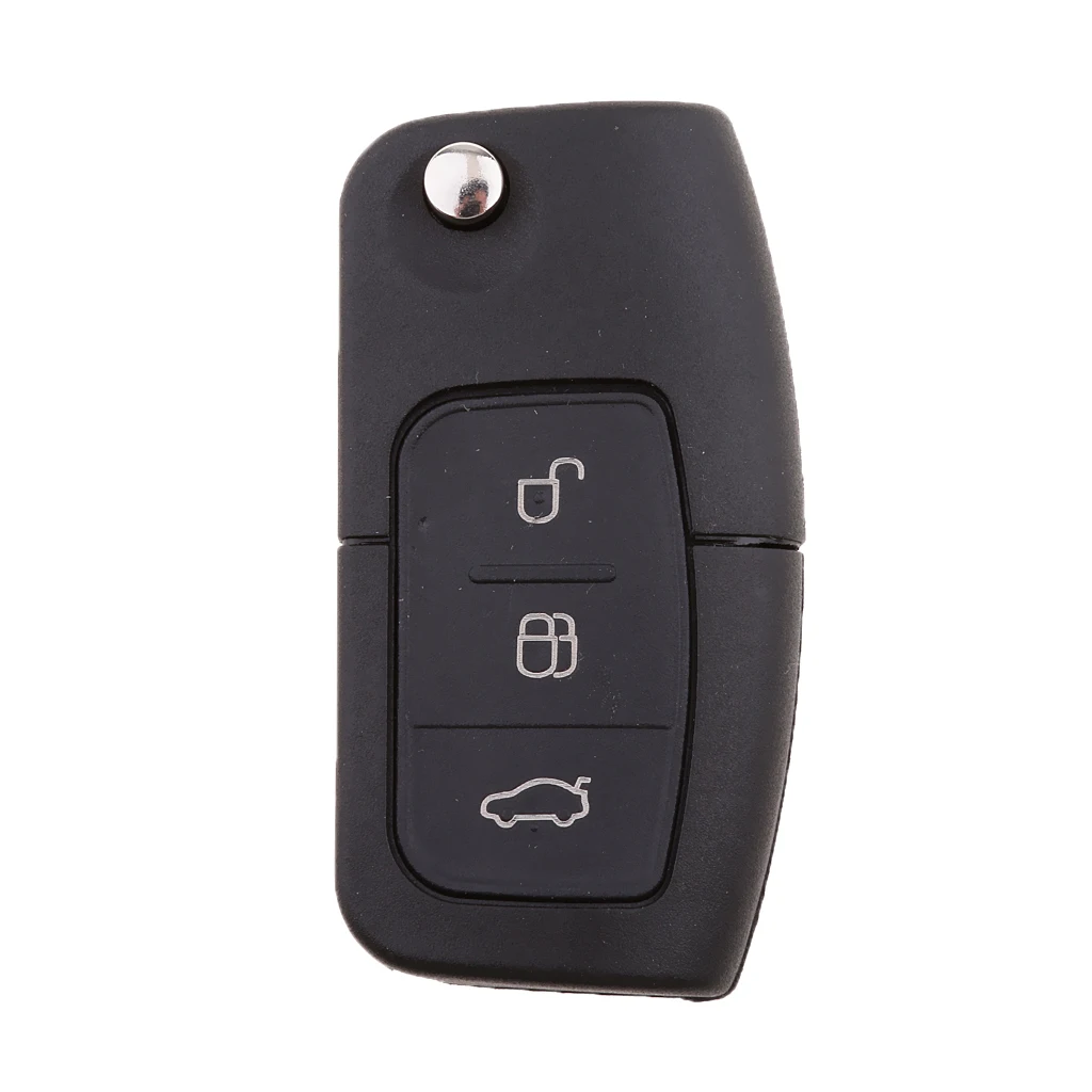 Key Fob Case Shell With Chip Uncut Blade Complete Kit for Ford BA Falcon FPV