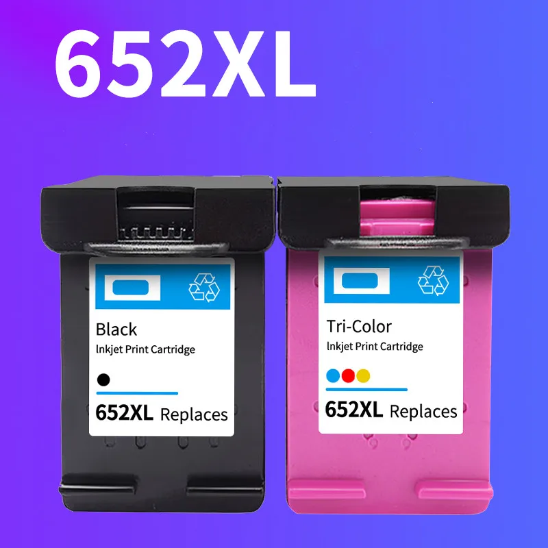 GIAUSA refilled 652XL Ink Cartridge for hp 652 xl hp652 Cartridge for HP Deskjet 1115 2135 3835 2675 2676 4675 5075 printer afbeelding