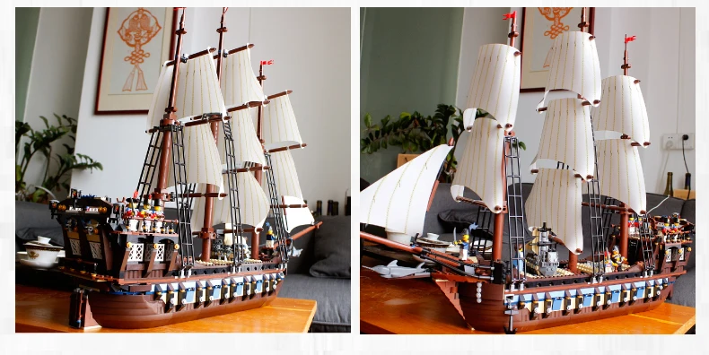 DIY 1/35 Пираты Карибы серии империя линкор трудно Сборка строительный блок модель игрушки бренд совместимый legao
