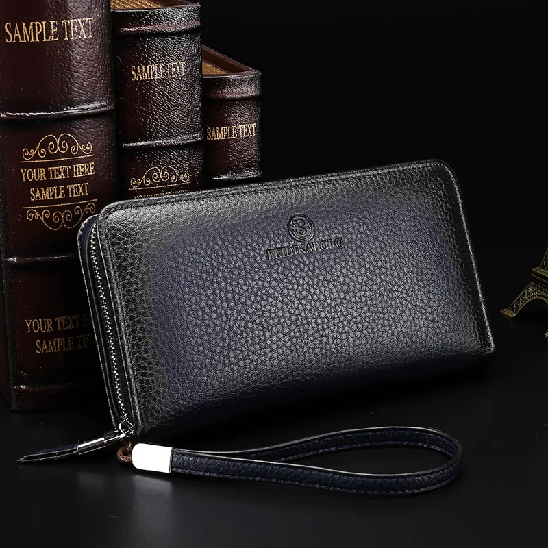 

Men Natural Leather Clutch Bag 2019 New Style Europe And America Fashion Top Grade Brand Leather Wallet Wallet