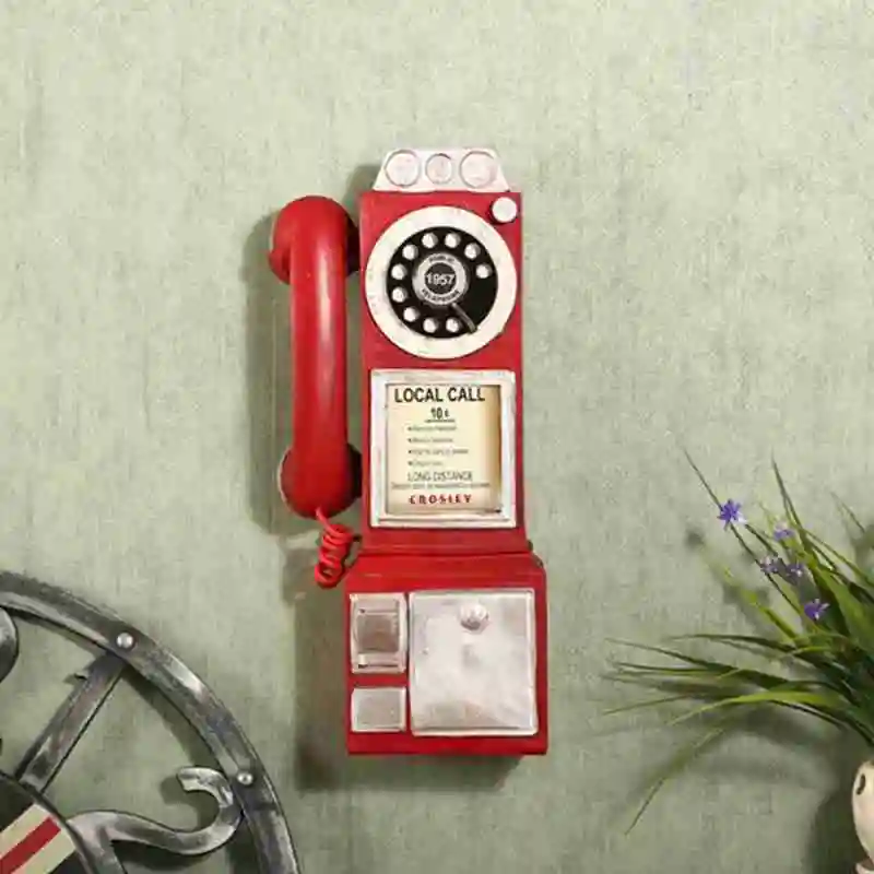 Retro Rotary Phone Model Home Office Desk Resin Phone Decoration Miniature Crafts Ornaments Retro Rotary Phone Model Home Office Desk Resin Phone Decoration Miniature Crafts Ornaments