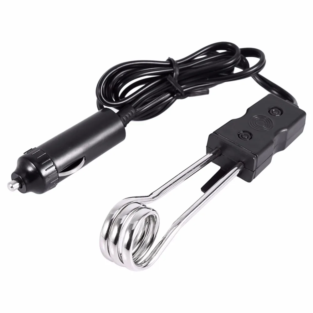 2Pc 5/" Water Heater 12V Electric Portable Immersion Element Boiler Coffee Water