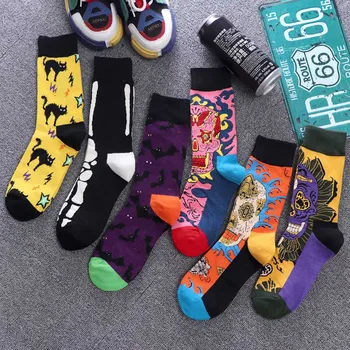 

Fashion creative colorful Animal Unisex Hip Hop Crew Socks Funny Street Happy Socks Women Harajuku Skateboard socks Chaussette