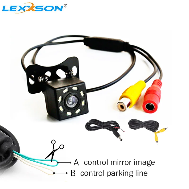 

LEXSSON Universal Car Rear View Parking Camera HD CCD Waterproof 12V Front / Side / Rear View Camera For Car DVD Monitor NTSC