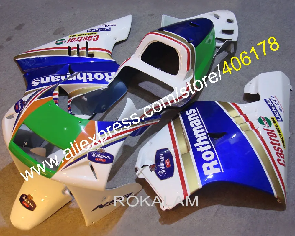 Белые Обтекатели для мотоциклов Honda NSR250R MC21 90 91 92 93 NSR250 1990-1993 NSR 250 R (литьё под