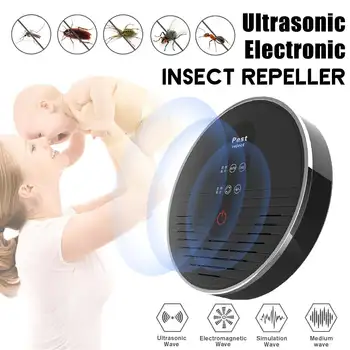 

Ultrasonic Mouse Cockroach Pest Repeller Device Insect Rats Spiders Anti Mosquito Killer Pest Control Household Pest Rejector