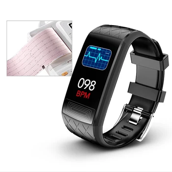 

[HRV Index]Bakeey V3E ECG+PPG Heart Rate Blood Pressure SpO2 Monitor Lorentz Diagram GPS Route Track USB Charging Smart Watch