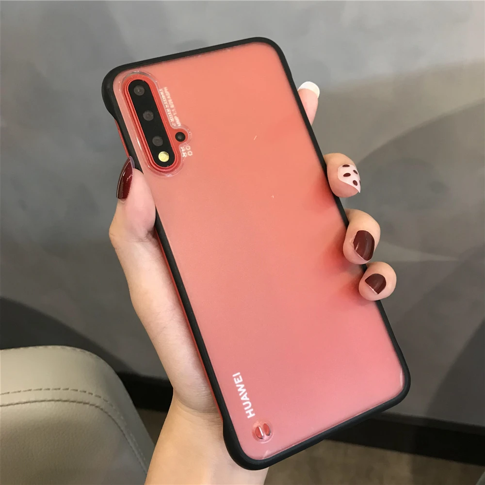 Matte Shockproof Feel Bumper PC + TPU Frameless Case For OnePlus 7 7T 6T 6 Pro Cover Back Caso Fundas Coque Capa Phone Cases |