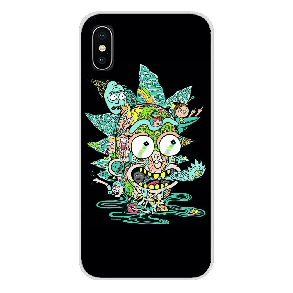 Забавный мультфильм комикс Рик и Морти силиконовый чехол для Huawei G7 G8 P7 P8 P9 P10 P20 P30 Lite Mini Pro P Smart Plus