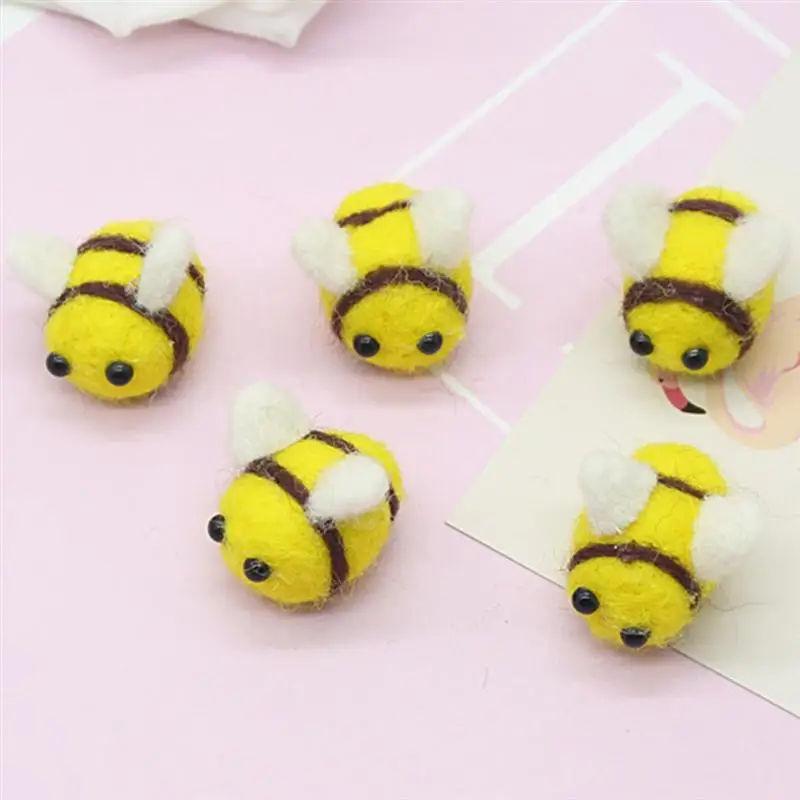 Rubihome Wholesale 10 Pieces Lots Wool Needle Felting Diy Craft Bees Design For Dust Plug Accessories 2 5cm Bee Design Bee Craftbee Accessories Aliexpress - needle felted roblox shy bee shy bee sculpture roblox bee etsy