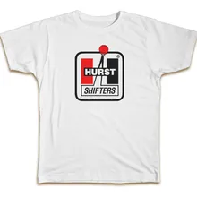Hurst Equipped Logo White T-Shirts Men's Tee Size S to 3XL 