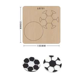 

Knife mold football scrapbooking cutting-dies making decor supplies template suitable for big shot machines in the market