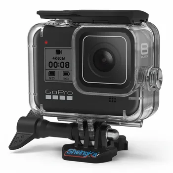 

SheIngKa FLW318 60M for GoPro Hero 8 Black Waterproof Underwater Diving Protective Case Shell Action Sports Camera Accessories