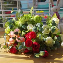 Имитация весны Камелия пять вилок 10 Весна чай Роза помещены маленький цветок свадьба DIY