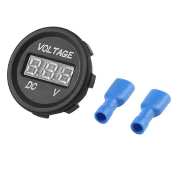 

New Waterproof 12V-24V Motorcycle LED Digital Display Voltmeter Socket Meter Charger Socket Power Outlet for Car Boat Marine Hot