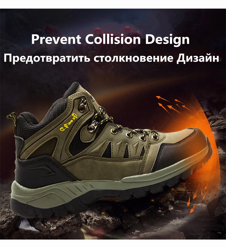 New Spring Autumn Men Boots High help Casual Men's Ankle Boot Comfortable Waterproof Outdoor Boots Men's shoes Plus Size 39-47