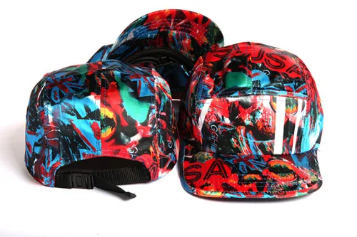 color 3 Новая летняя пустая 5 кепка шестиклинка цветочные Galaxy шляпы snapback gorras кости бейсболка для мужчин женщин кепка хип-хоп шляпы - Цвет: color 3