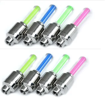 

Fixed Gear Bike Light Stick Type Hot Wheels Valve Nozzle Light Accessories Mountain Bicycle valve Caps Light