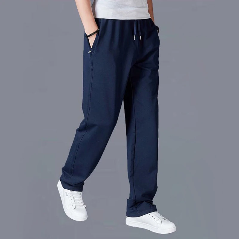 Jogging Pants Men Zip Pocket Sports Running Pants Trousers