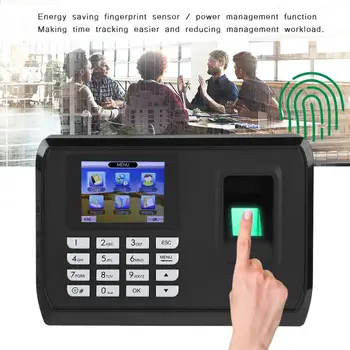 

100-240V 24inches TFT Color Screen Fingerprint Recorder Attendance Machine Clock Time Card fingerprint attendance