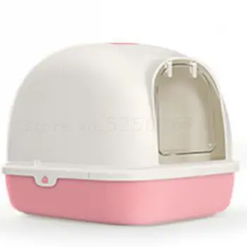 

256 Cat Sand Pot Fully Sealed Large Anti-splash Double Layer Cat Sand Pot Deodorizing Large Toilet Dung Pot Cat Products