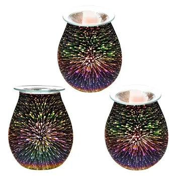 

UK/US/AU/EU Plug Incense Burners Aromatize 3D Electric Wax Melt Burners Touch Lamp Aroma Wax Melt Tart Burner
