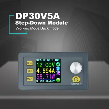

DP30V5A Constant Voltage Current Step-down Programmable Power Supply Module Buck Voltage Converter Regulator Color LCD