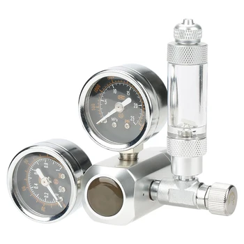 

Free Shipping CO2 Regulator Aquarium Big Dual Gauge Display with Bubble Counter and Check Valve W21.8 or G5/8