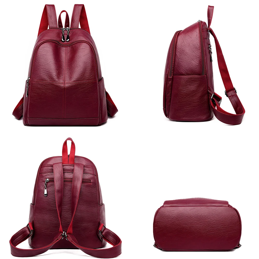 Женский рюкзак mochila feminina повседневный женский кожаный женская сумка на плечо для