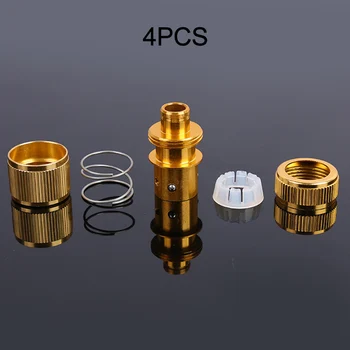 

4Pcs Brass 1/2" Hose Connector Garden Watering Water Tap Pipe Adaptor Fitting Bronze Alloy Water Quick Connect