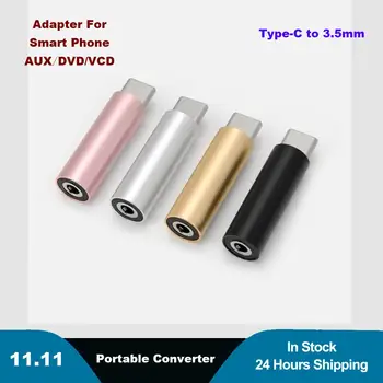 

Mini Portable Aluminum Alloy USB Type-C to 3.5MM AUX/DVD/VCD Jack Audio Adapter Stereo Earphone Headset Converter