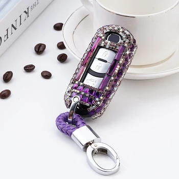 

For Mazda 2 3 6 Axela Atenza CX5 CX6 CX7 CX9 2014 2015 2016 2017 Diamond Crystal Car Remote Key Cover Protector Case Accessories