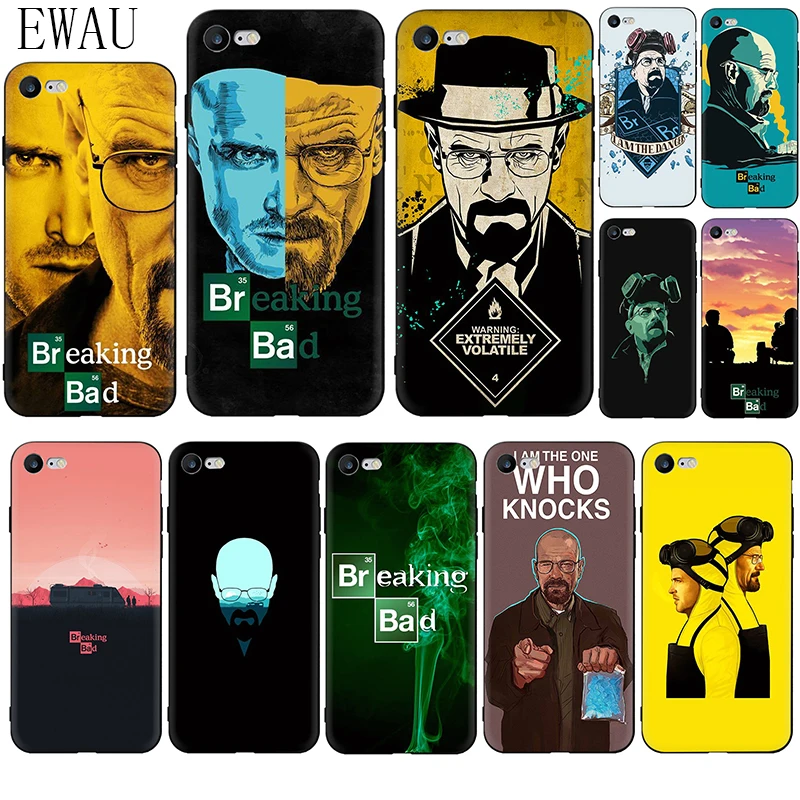 

EWAU Breaking Bad Silicone phone case for iphone 5 5s SE 6 6s 7 8 plus X XR XS 11 Pro Max