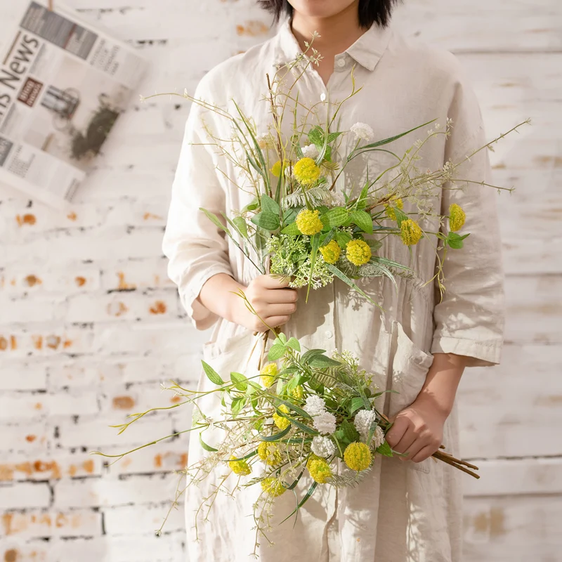 Цветочные орнаменты мини высушенный букет семена для сада Искусственный