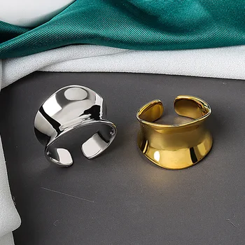 

Fashion 925 Sterling Silver Adjustable Geometric Finger Ring For Women Wedding Jewelry Bijoux Femme JZ387