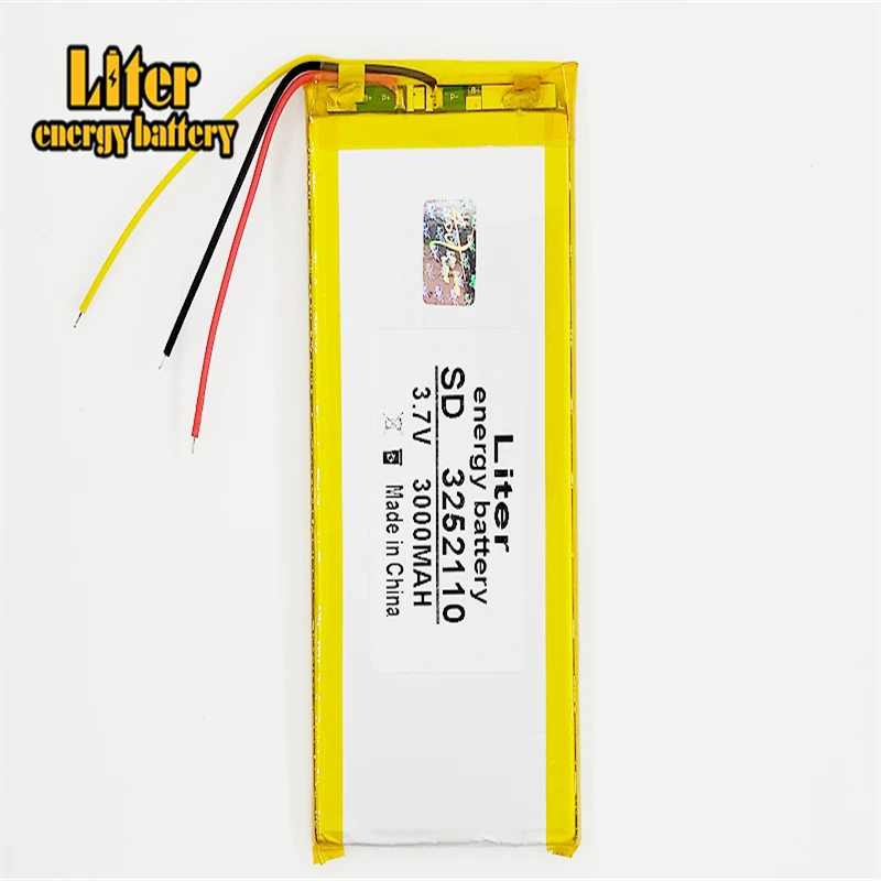 3Wire 3252110 3.7V 3000mAh 3050110 3253108 Rechargeable li-Polymer Battery For china clone Goophone 5.5 I6 6SPLUS phone | Компьютеры и