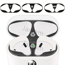 Горячая Распродажа, металлическая Пылезащитная наклейка для Apple AirPods, чехол, пылезащитная защитная наклейка, защитная пленка, аксессуары для Air Pods