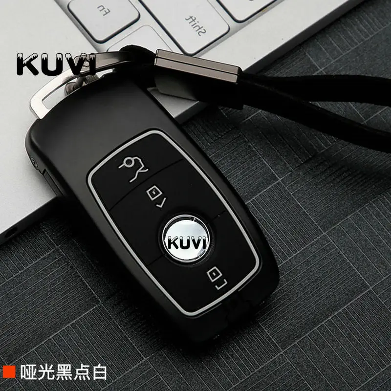 black white 3button Чехол из цинкового сплава для автомобильных ключей, защитный мягкий чехол для Mercedes Benz E Class W213 S, аксессуары для автомобилей - Название цвета: black white 3button