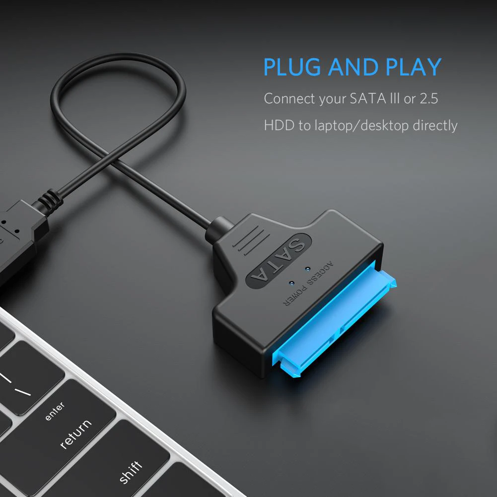 Переходник SATA-USB 2 0 для внешнего жесткого диска 5 дюйма |