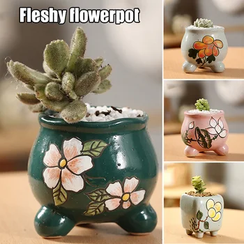 

Succulent Pots Plant Pots Garden Pots Ceramic Flower Pots Planter Outdoor Garden Home Decoration J99Store