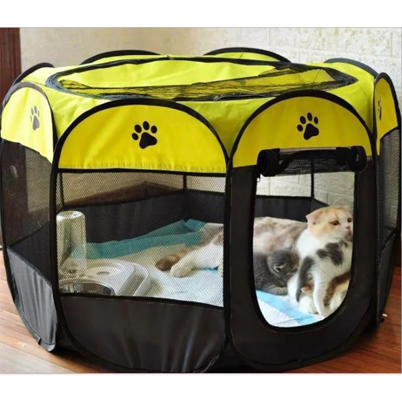 

Outdoor Pet Tent Houses Portable Kennels Fences For Large Small Dogs Foldable Indoor Playpen Puppy Cats Cage Delivery Room