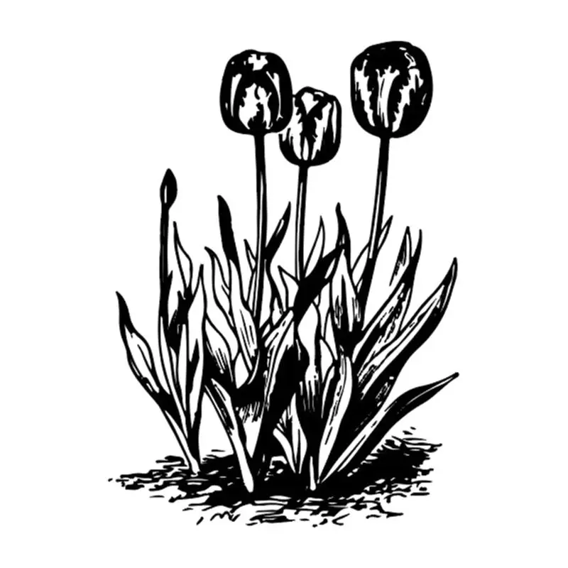 

Tulip Silicone Clear Seal Stamp DIY Scrapbooking Embossing Photo Album Paper Art