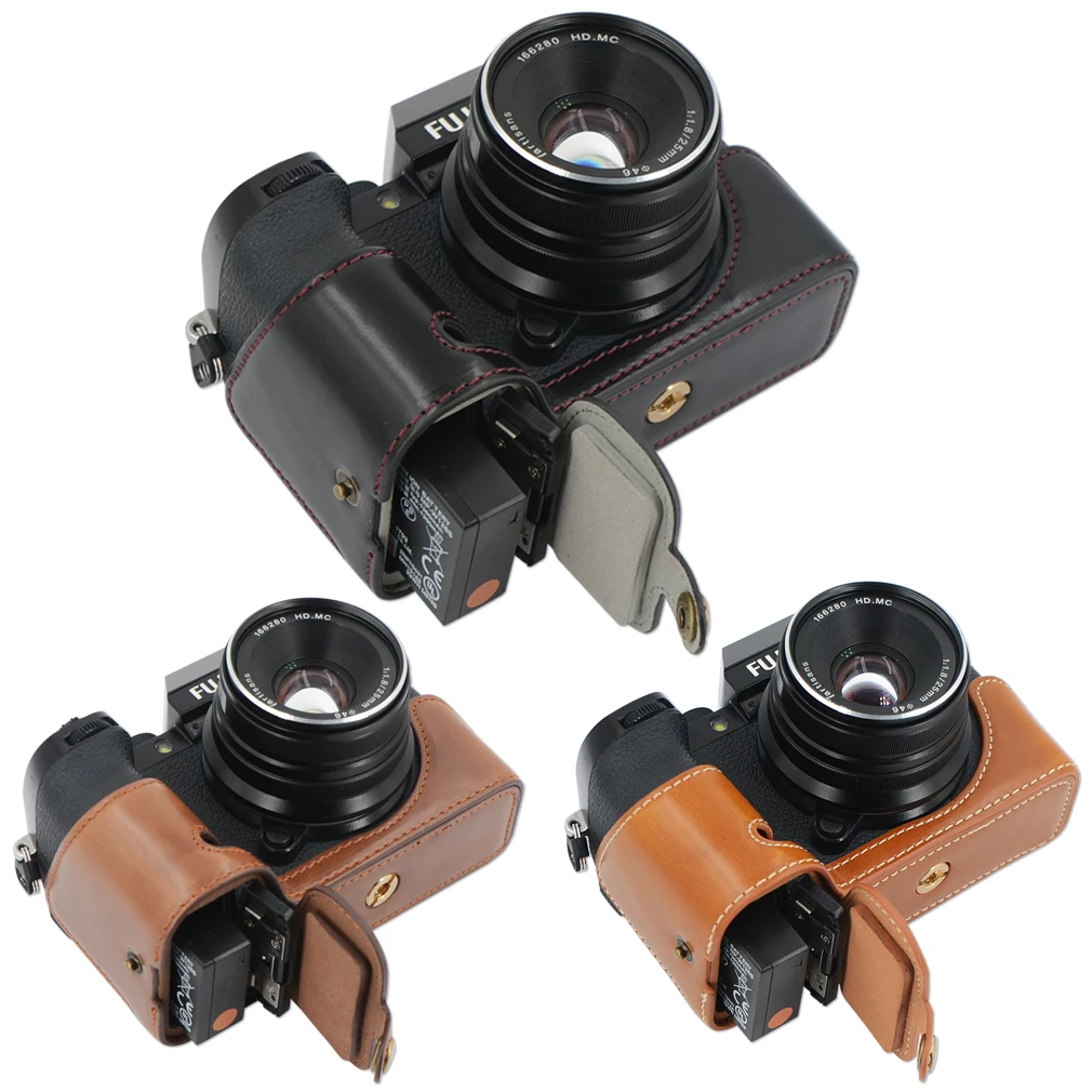 Mezza Custodia Protettiva In Pelle Pu Per Fujifilm X-S10