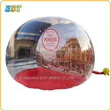 Надувной Рождественский снежный шар человеческий Размер надувной купол снежный шар для события