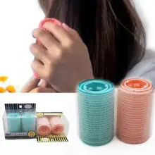 6 упаковок Пластиковые парикмахерские самоклеющиеся бигуди для завивки волос домашнего использования DIY волшебная укладка ролик ролл бигуди инструменты для красоты