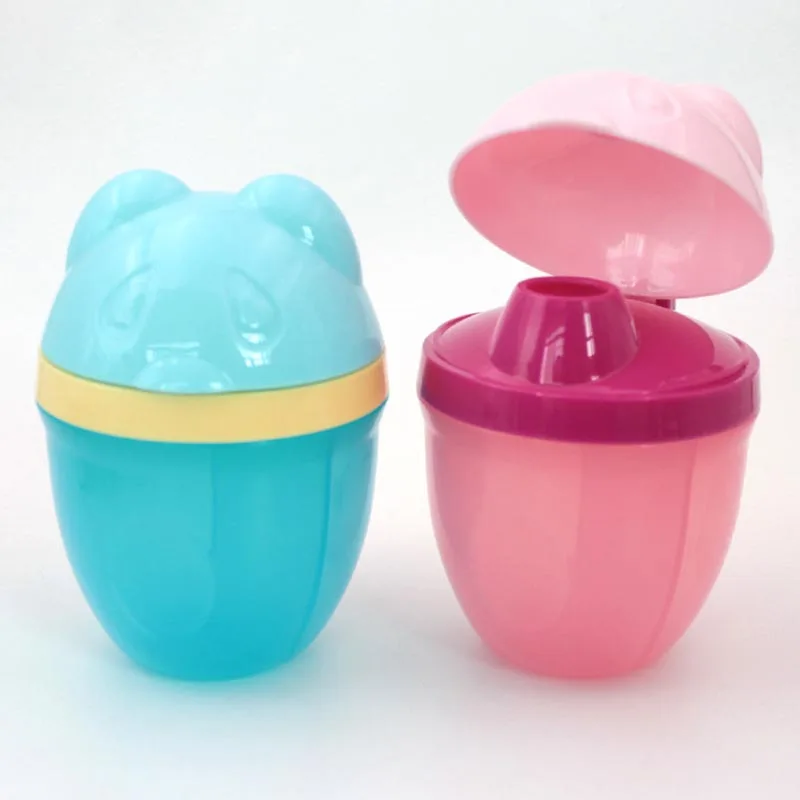 3 Lattice Baby Milk Powder Boxes Cartoon Penguin Formula Dispenser Resue Container Case Portable Food Storage Travel Boxes