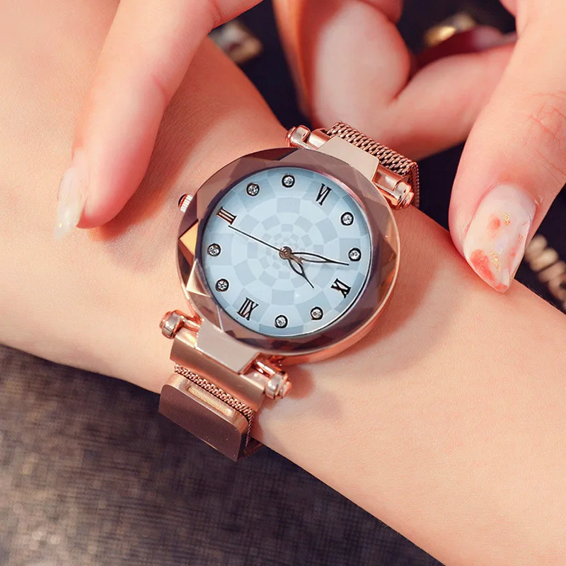 Женские наручные часы с бриллиантами Роскошные Кварцевые водонепроницаемые